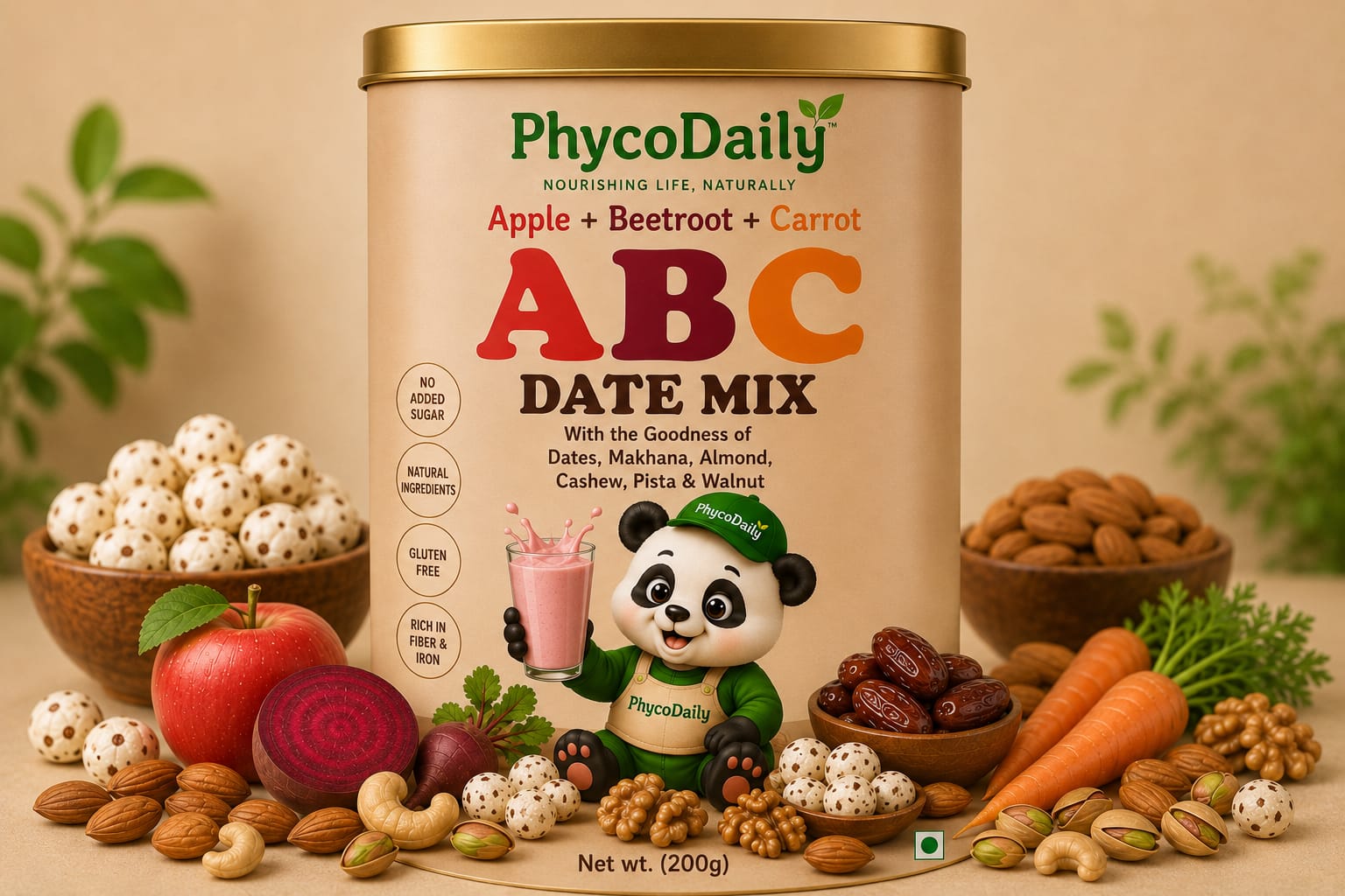 ABC Date Mix — Apple Beetroot Carrot Dates — PhycoDaily
